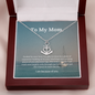 To Mom, I am because of you-Heart of the Ocean Necklace - Custom Heart Design