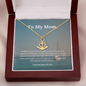 To Mom, I am because of you-Heart of the Ocean Necklace - Custom Heart Design