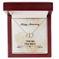 Wife Anniversary Necklace, Heart Necklace for Wife, Gold Pendant-Always & Forever | Custom Heart Design