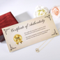 To Our Daughter-Everlasting Love Gold Heart Necklace--Custom Heart Design