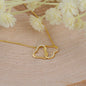 To Our Daughter-Everlasting Love Gold Heart Necklace--Custom Heart Design