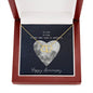 To life, to love, to happiness-Everlasting Love Necklace - Custom Heart Design