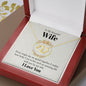 Wife Gold Necklace, Heart Necklace for Wife-Love you now | Custom Heart Design