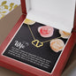 Wife Gold Necklace, Heart Necklace for Wife, Gold Pendant-Just when I think | Custom Heart Design