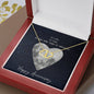 To life, to love, to happiness-Everlasting Love Necklace - Custom Heart Design