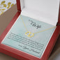 Wife Gold Necklace, Heart Necklace for Wife, Gold Pendant-Proud to be your husband | Custom Heart Design