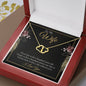 Wife Gold Necklace, Heart Necklace for Wife, Gold Pendant-If you live to be 100 | Custom Heart Design