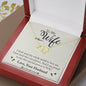 Wife Gold Necklace, Heart Necklace for Wife, Gold Pendant-I love the ways | Custom Heart Design