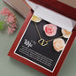 Wife Gold Necklace, Heart Necklace for Wife, Gold Pendant-Just when I think | Custom Heart Design