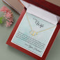 Wife Gold Necklace, Heart Necklace for Wife, Gold Pendant-Proud to be your husband | Custom Heart Design