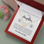 To Our Daughter-Everlasting Love Gold Heart Necklace--Custom Heart Design
