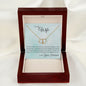 Wife Gold Necklace, Heart Necklace for Wife, Gold Pendant-Proud to be your husband | Custom Heart Design