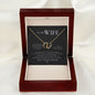 Wife Gold Necklace, Heart Necklace for Wife, Gold Pendant-I promise | Custom Heart Design