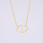 Wife Gold Necklace, Heart Necklace for Wife, Gold Pendant-You make me smile | Custom Heart Design