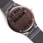 Wooden Watch-To My Man - Custom Heart Design