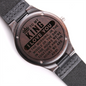 Wooden Watch-To My King - Custom Heart Design