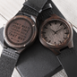 Wooden Watch-Don't look back - Custom Heart Design