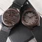 You make me so proud-Wooden Watch for Husband, | Custom Heart Design