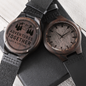 Wooden Watch-Our adventures together last a lifetime - Custom Heart Design