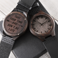 Wooden Watch-Take your time & don't be late - Custom Heart Design