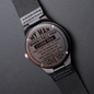 Wooden Watch-To My Man - Custom Heart Design