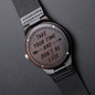 Wooden Watch-Take your time & don't be late - Custom Heart Design