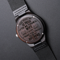 You make me so proud-Wooden Watch for Husband, | Custom Heart Design