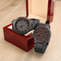 Wooden Watch-Take your time & don't be late - Custom Heart Design