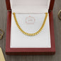 Cuban Link Chain - Custom Heart Design