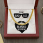 To My Badass Bearded Boyfriend--Cuban Link Chain Necklace - Custom Heart Design