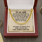 Son, Believe in yourself-Link Chain Necklace - Custom Heart Design