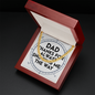 Dad, Thanks for always showing me the way-Chain Necklace - Custom Heart Design