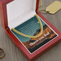 *Dad, I am because of you-Link Chain Necklace - Custom Heart Design