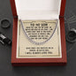 Son, Believe in yourself-Link Chain Necklace - Custom Heart Design
