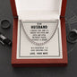 To My Husband, I choose you--Cuban Link Chain Necklace-Custom Heart Necklace