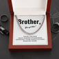 gift for brother, chain link necklace for man, necklace for brother, heavy link chain necklace for men, link chain for men