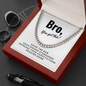 Bro, You got this-Cuban Link Chain - Custom Heart Design