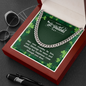 St Pat’s Blessing-Chain Link Necklace - Custom Heart Design