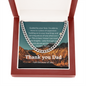 *Dad, I am because of you-Link Chain Necklace - Custom Heart Design