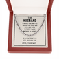 To My Husband, I choose you--Cuban Link Chain Necklace