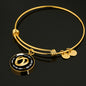 Wedding Band Bangle - Custom Heart Design