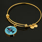 Best Mom Ever-Circle Bangle - Custom Heart Design