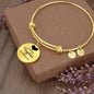 A precious daughter you will always be-Bangle - Custom Heart Design