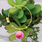 Birth Flower-November Chrysanthumum Bracelet - Custom Heart Design