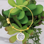 * She is clothed with strength and dignity, Prov. 31:5-Bible Verse Bangle Bracelet - Custom Heart Design