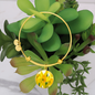 Birth Flower-March Daffodil Bracelet - Custom Heart Design
