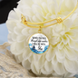 Bible Verse Bangle Bracelet-Custom Heart Jewelry
