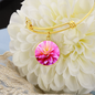 Birth Flower-November Chrysanthumum Bracelet - Custom Heart Design