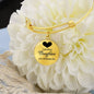 A precious daughter you will always be-Bangle - Custom Heart Design