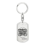 Christian Verse Graphic Keychain-Custom Heart Design